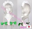 東方project　コスプレ ウィッグ　十六夜咲夜　パーツ付き　ヘアネット付き