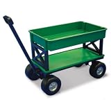 EZ Does It EZ 200 Plastic Gardening Utility Cart with Flat Beds by EZ Does It Cart