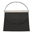 La Regale Metal Handle Evening Bag - Black