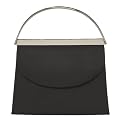 La Regale Metal Handle Evening Bag - Black