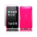 Micropix - Hot Pink Super Slim Flex Crystal Case for iPod Touch 3G & 2G (3rd & 2nd Gen) With Free Screen Protector