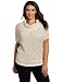 Jones New York Women's Plus-Size Marilyn Neck Top, Muslin Multi, 1X