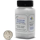 Potassium Hydroxide "Caustic Potash" / Fine Flakes / 3 Ounces / 99% Pure / Food Grade / SHIPS FAST FROM USA