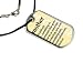Mother Definition - Military Dog Tag Black Satin Cord Necklace