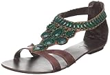 IMAGE OF MIA Women's Tigris Sandal,Brown Leather,7 M US