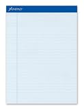 Ampad 20-670 Evidence Blue Legal Ruled Pads, 8-1/2 x 11-3/4, 50 Sheets/pad, Dozen