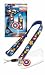 Captain America Lanyard with Dangle Keychain