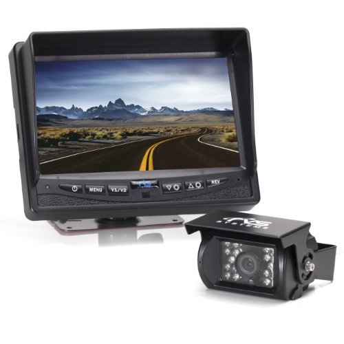 Rear view safety rvs-770613 video camera with 7.0-inch lcd (black…