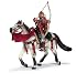 Fleur De Lis Coat of Arms Archer on Horseback