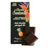 Chocolate Santander Dark Chocolate and Pineapple Bar by La Tienda