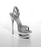 Produkt-Bild: Sexy High Heels Plateau Pump Schuh mit Glitzersteinen