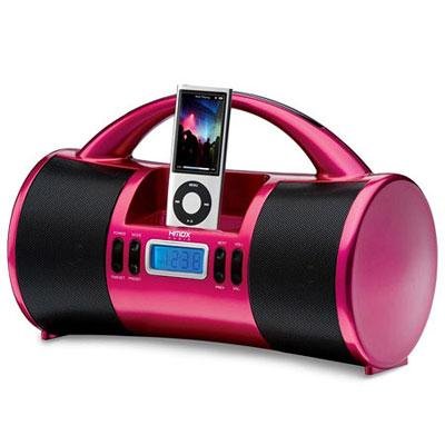 H Mini Boombox for Ipod Pink