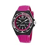 TechnoMarine Unisex 110013 Cruise Sport 3 Hands Black and Pink Dial Watch