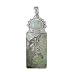  : STERLING SILVER BLACK MOTHER OF PEARL AQUAMARINE CARVED PENDANT BY SAJEN