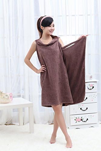 Unisex Microfiber Wearable Towel Bathrobe Fast Dry Washclothing Wrap Towel