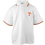 Tennessee Volunteers White Juvenile Tipped Polo