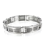Men's Stainless Steel Link Bracelet - 8.5