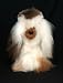 Soft Cuddly Alpaca Stuffed Animal Hand Made Pet Dog Teddy Bear APD_WHITEBROWN10_012