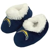 SAN DIEGO CHARGERS OFFICIAL LOGO BABY BOOTIE SLIPPERS 3-6 MOS
