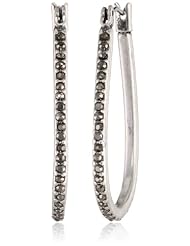 Lucky Brand "Cleobella" Pave Oblong Hoop Earrings