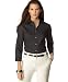 Charter Club Three-Quarter-Sleeve Polka-Dot-Print Blouse