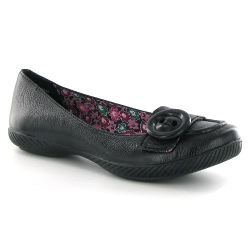 Hush Puppies Rihanna Black Leather Womens Shoes
