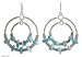 Amazonite earrings, 'Blue Sky Cloud' 2 W 2.8 L