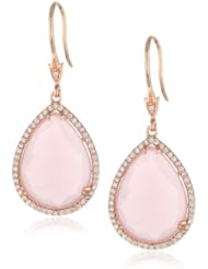 CZ by Kenneth Jay Lane "Trend" Pear Doublet 25 cttw Drop Earrings