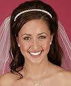 Tia Headband: Made of Sparkling Crystals and Rhinestones All Hand-Wired on a Silver-Tone Band