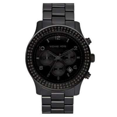 Michael Kors Black Out Chronograph Ladies Watch MK5360