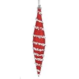 Red White Sequin Finial