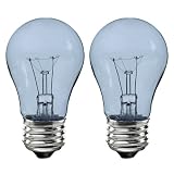 GE 48696 40-Watt Reveal Bulbs, Medium Base for Ceiling Fan A15, 2-Pack