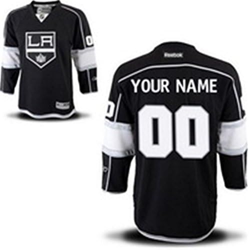Men's Los Angeles Kings Home Black Jersey Rogie Vachon #30_M
