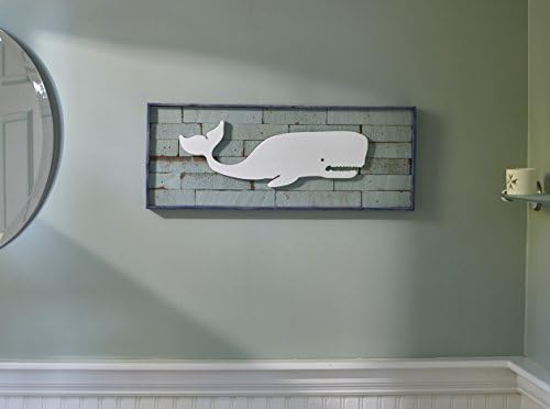 Upcycled Moby the Whale Wall Hanging