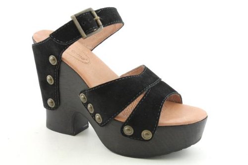 Corso Como Women's Khloe Sandal,Black Split Suede,9 M US
