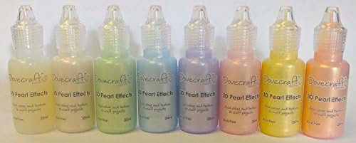 Trimcraft Paper Crafts (1-Pack) Dovecraft Basics Liquid Pearl Effects 20ml Bottles 64/Box 7 Pastels DCBS91