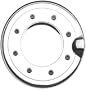 Putco 401908 Chrome Trim Fuel Tank Door Cover