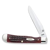 Case Old Red Bone Pocket Worn TrapperLock Knife