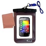 Gomadic Clean-n-Dry Waterproof Protective Case for the HTC Explorer * unique floating design