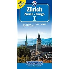 Z�rich 1 : 16 000. City map: Stadtplan von Z�rich mit: Hauptplan inkl. Flughafen, Liniennetz S-Bahn (SBB), Liniennetz Stadt (VBZ), Stra�enverzeichnis, ... Strassenverzeichnis, Detailplan Zentrum