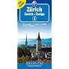 Z�rich 1 : 16 000. City map: Stadtplan von Z�rich mit: Hauptplan inkl. Flughafen, Liniennetz S-Bahn (SBB), Liniennetz Stadt (VBZ), Stra�enverzeichnis, ... Strassenverzeichnis, Detailplan Zentrum