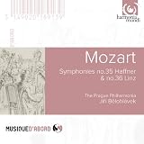 モーツァルト:交響曲第35番「ハフナー」、第36番「リンツ」 (Mozart : Symphonies no.35 Haffner & no.36 Linz / The Prague Philharmonia, Jiri Belohlavek) [輸入盤]