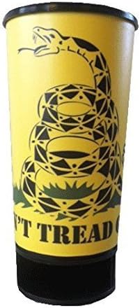 Spit Bud Portable Spittoon Bottle - Cupholder Friendly - Spill Resistant - Built In Can Opener and Holder - Don't Tread on Me by The Dipper Brotherhood