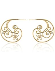 Sterling Silver Floral Delight Earrings