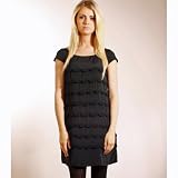 French Connection Fantail Frill Ruffle Dress Black