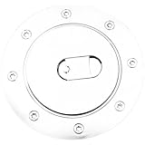 E-Autogrilles 66-2801 Triple Chrome Plated ABS Gas Door Cover for 07-16 Toyota Tundra