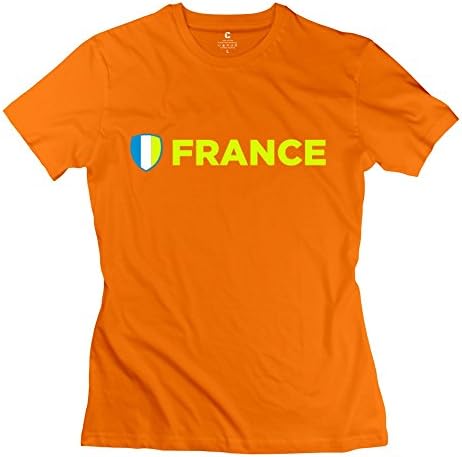 Timo Women's Tees France Emblem Side Size XL Orange