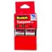 Scotch Transparent Tape, 3/4 in x 250 Inches, 2 Rolls (2157SS)