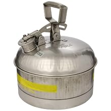 Eagle 1313 Type I Safety Can, 11-1/4" Width x 9-5/8" Depth, 2-1/2 Gallon Capacity