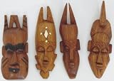 7 Miniature Mahogany Mask From Senegal